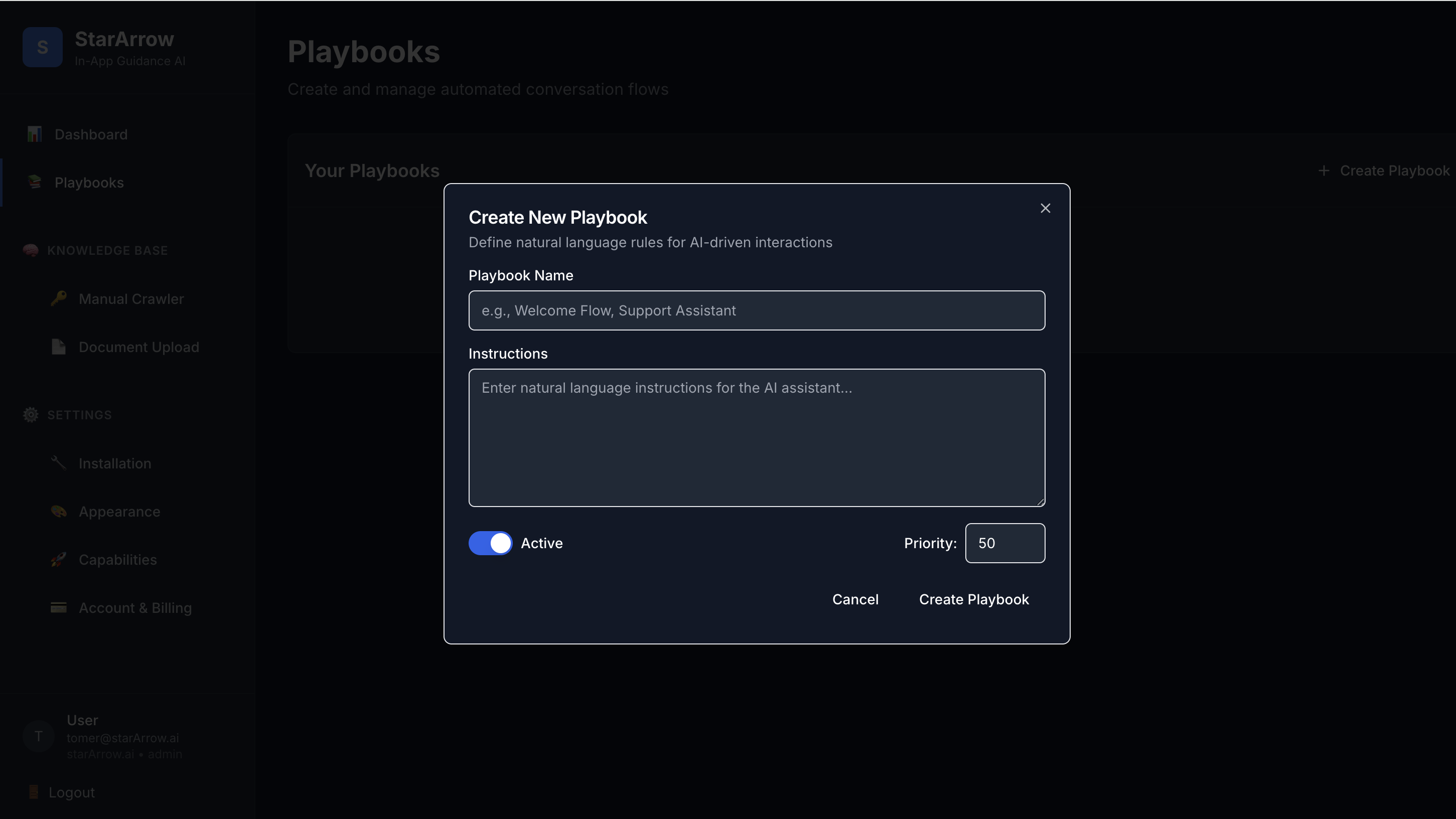StarArrow dashboard view 5